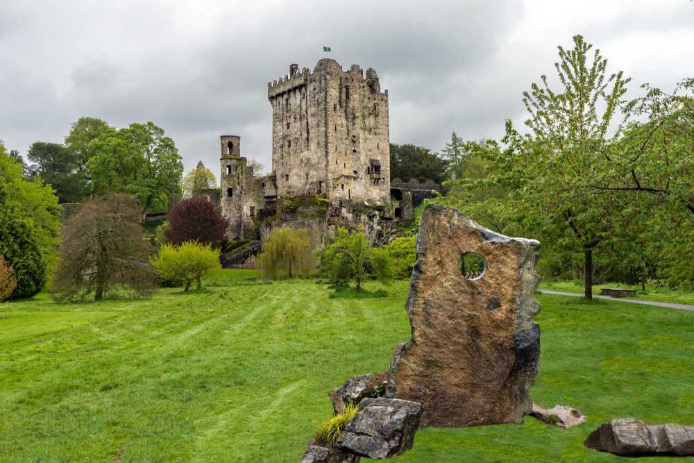 The Blarney Stone in Cork, Ireland promises power but another stone delivers it